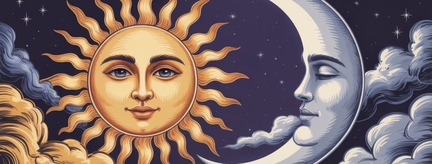 El Sol y la Luna: Cómo Equilibrar lo que Muestro y lo que Necesito Emocionalmente. Psicología astrológica